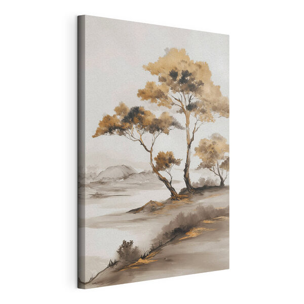 Tableaux Tableaux Peinture représentant des arbres dans un désert (UGS : s48512)
