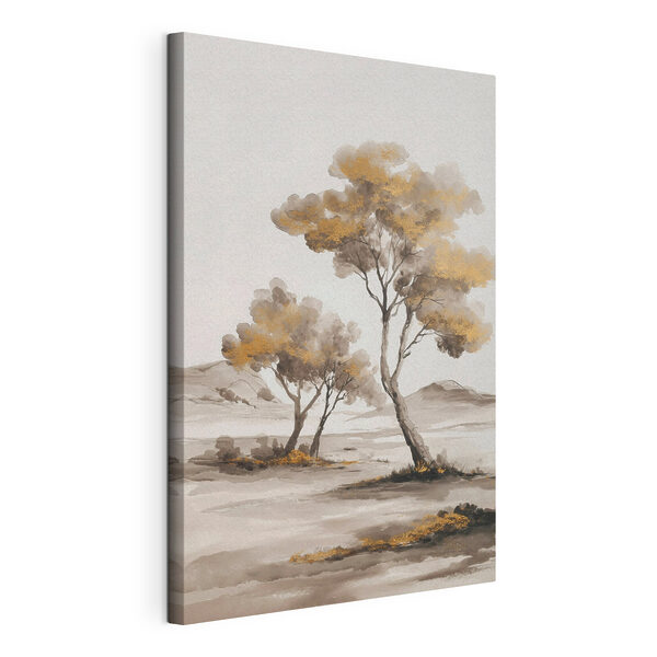 Tableaux Tableaux Peinture représentant des arbres dans le désert (UGS : s48513)