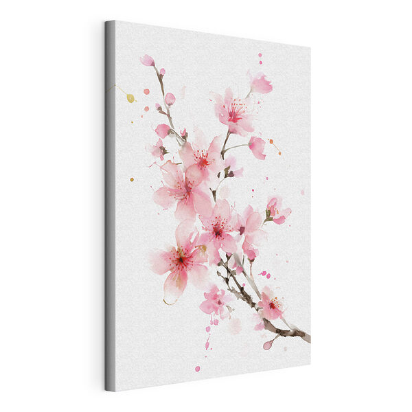 Tableaux Tableaux Aquarelle représentant des fleurs roses (UGS : s48521)