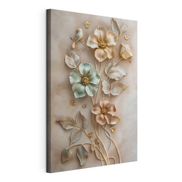 Tableaux Décoration murale avec des fleurs et des feuilles (UGS : s48527) Tableaux Tableaux Décoration murale avec des fleurs et des feuilles (UGS : s48527)
