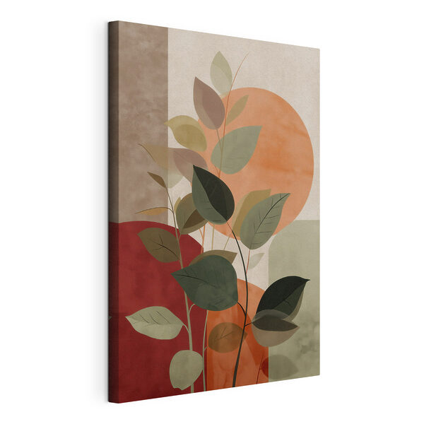 Tableaux Plante avec des feuilles et un soleil (UGS : s48559) Tableaux Tableaux Plante avec des feuilles et un soleil (UGS : s48559)