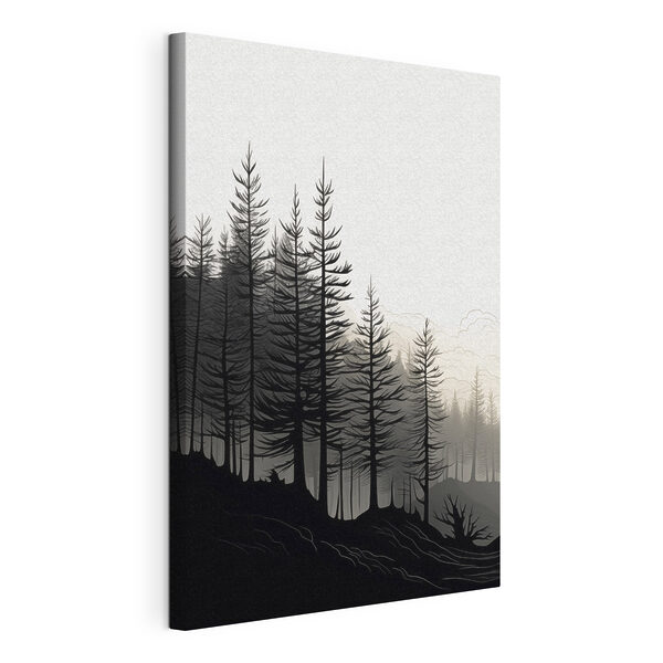 Forêt avec des arbres en arrière-plan Tableaux Forêt avec des arbres en arrière-plan