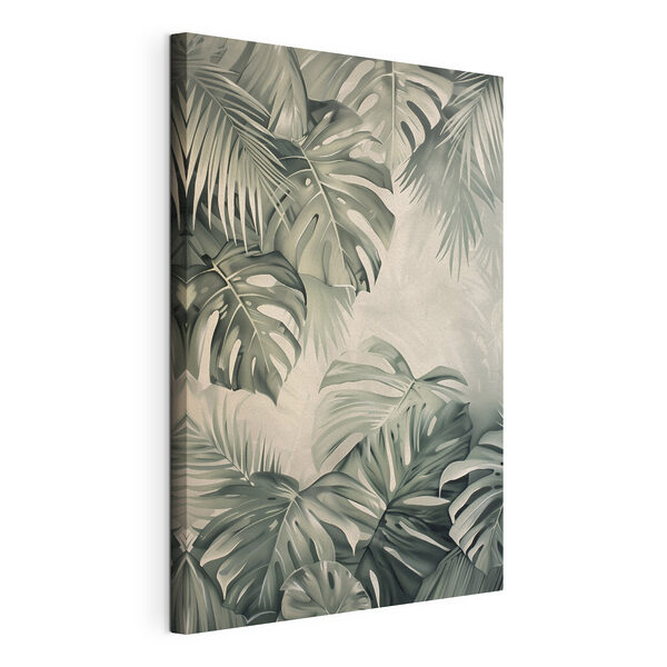Tableaux Des feuilles d'un vert luxuriant aux teintes douces