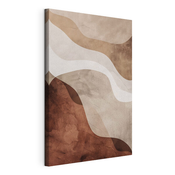 Tableaux Motif ondulé marron et blanc (UGS : s48580) Tableaux Tableaux Motif ondulé marron et blanc (UGS : s48580)