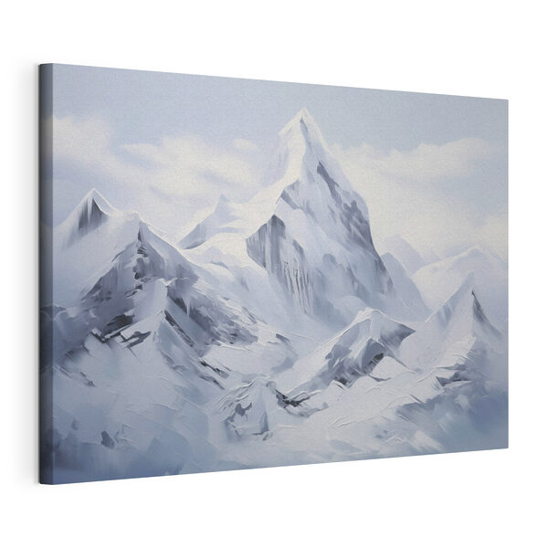 Tableaux Tableaux Une montagne enneigée sous un ciel bleu (UGS : s48591)