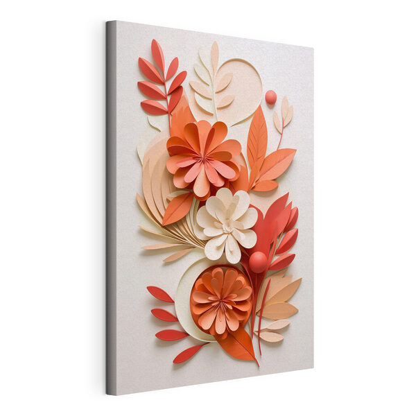 Tableaux Fleurs et feuilles en papier (UGS : s48600) Tableaux Tableaux Fleurs et feuilles en papier (UGS : s48600)
