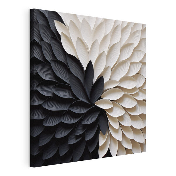 Fleur noire et blanche Tableaux Fleur noire et blanche