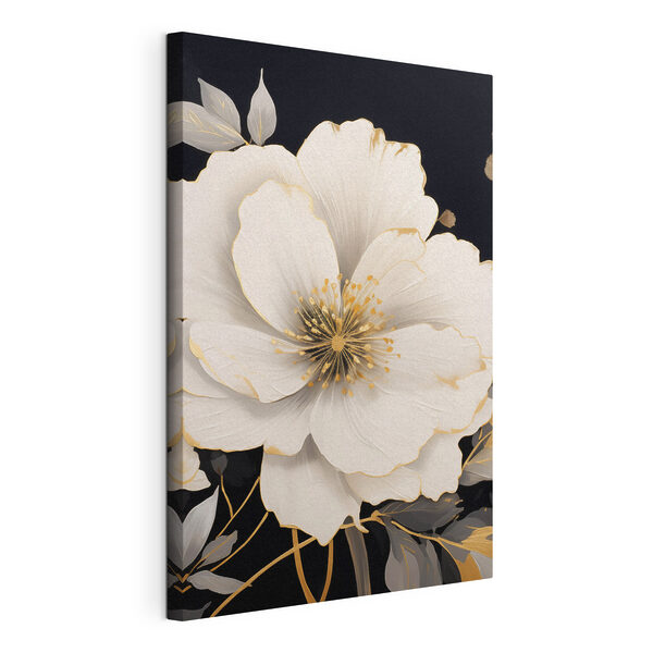 Tableaux Tableaux Une belle fleur sur fond sombre (UGS : s48633)