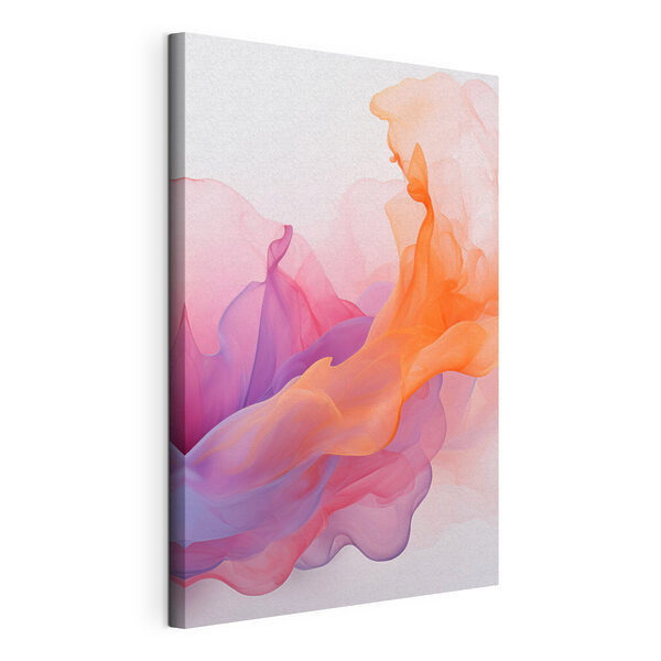 Tableaux Tableaux De la fumée colorée sur fond blanc (UGS : s48638)