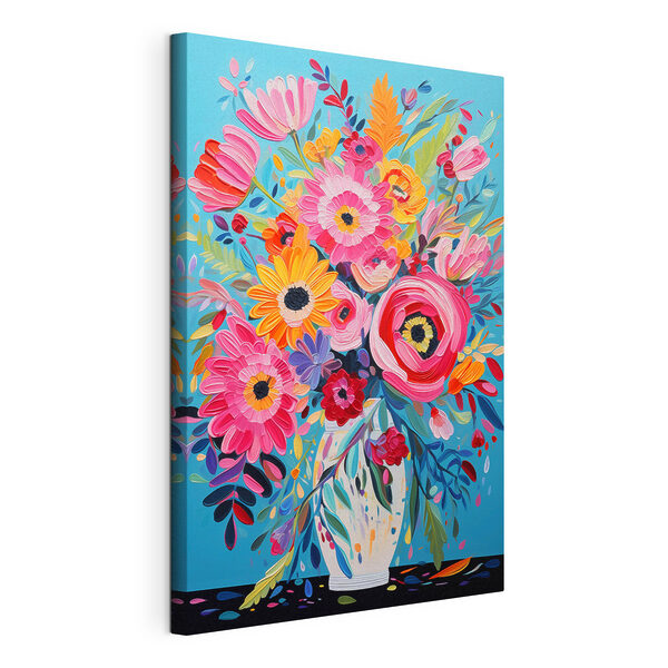 Tableaux Peinture représentant des fleurs dans un vase (UGS : s48644) Tableaux Tableaux Peinture représentant des fleurs dans un vase (UGS : s48644)