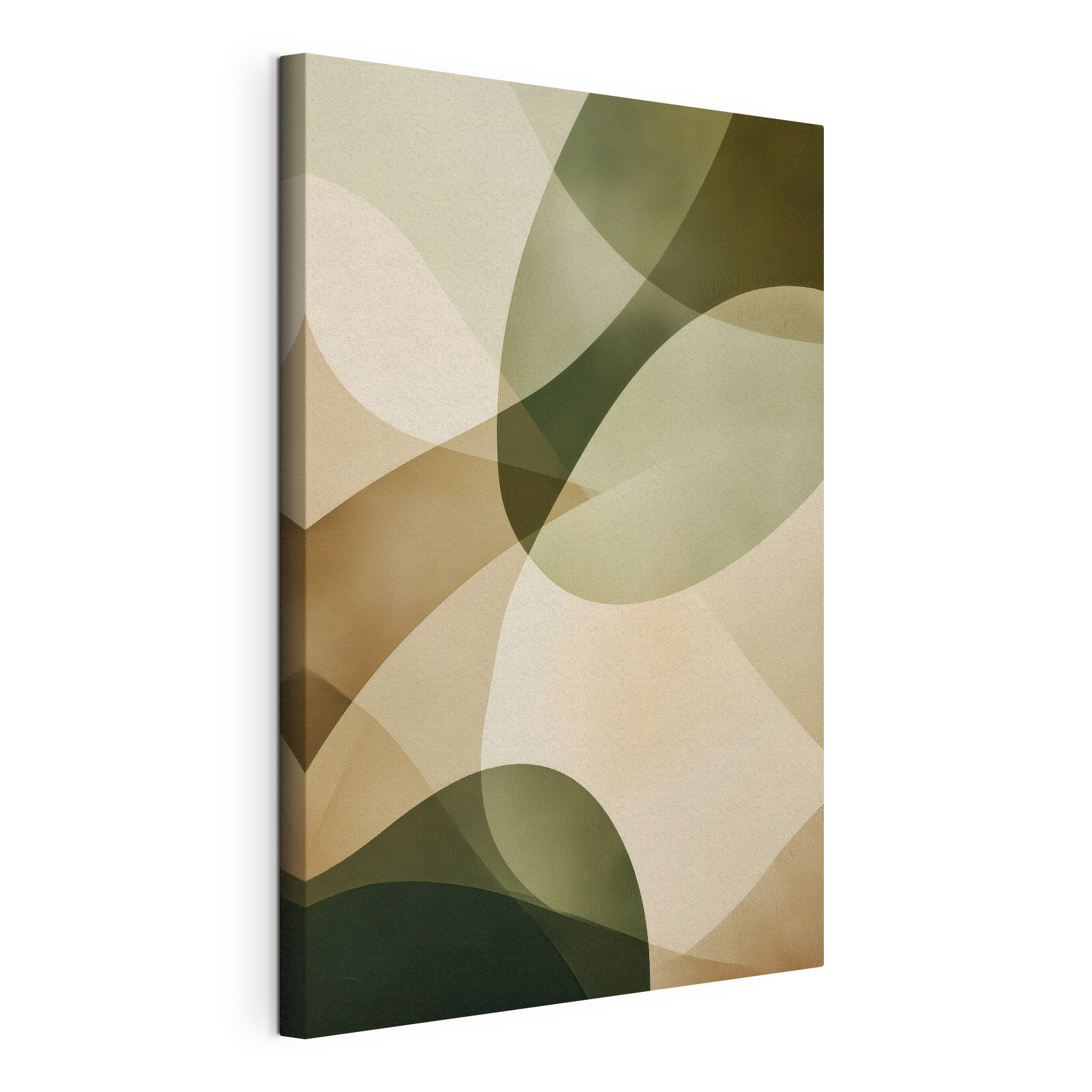 Soft curves in earth tones blend