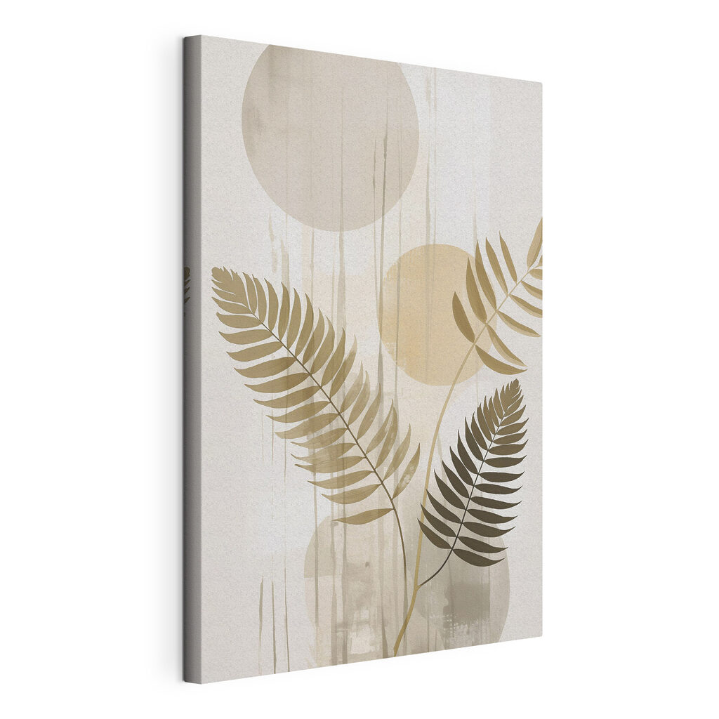 Soft foliage meets gentle abstract shapes Soft foliage meets gentle abstract shapes