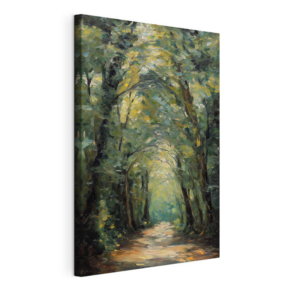 Tableaux Peinture représentant un sentier traversant une forêt (UGS : s48705) Tableaux Tableaux Peinture représentant un sentier traversant une forêt (UGS : s48705)