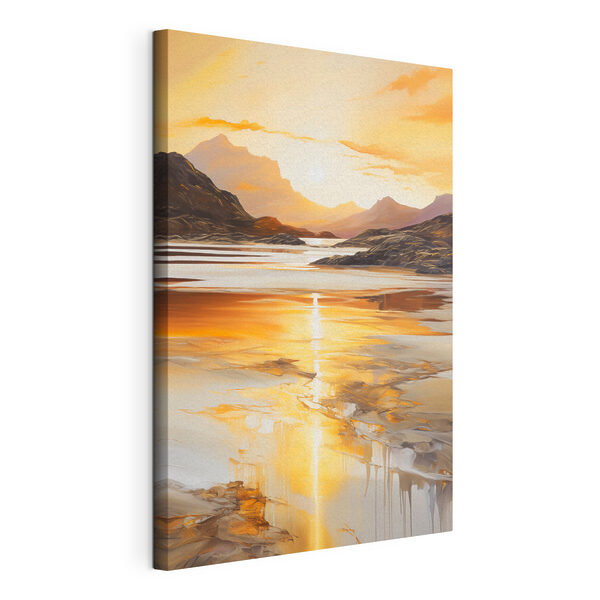 Tableaux Tableaux Coucher de soleil sur un lac (UGS : s48755)
