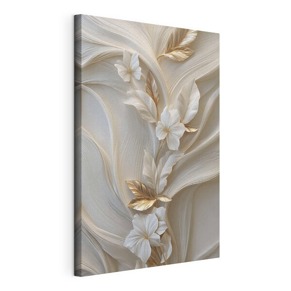 Tableaux Tableaux Motif floral raffiné aux lignes fluides (UGS : s48787)