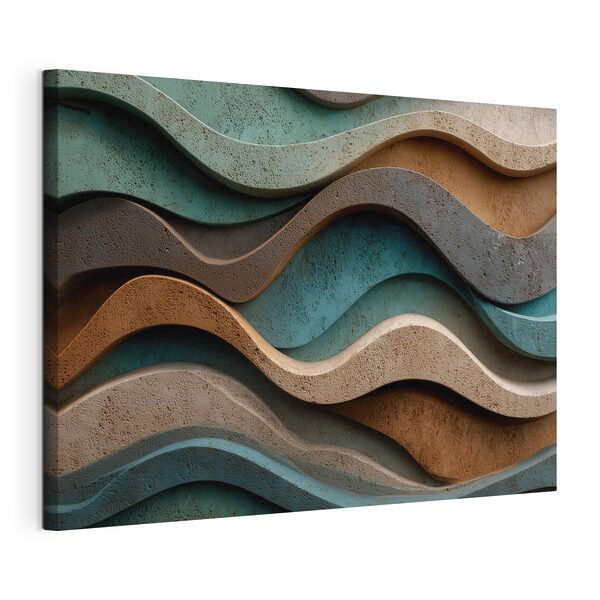 Tableaux Tableaux Des formes fluides dans des tons terreux (UGS : s48797)