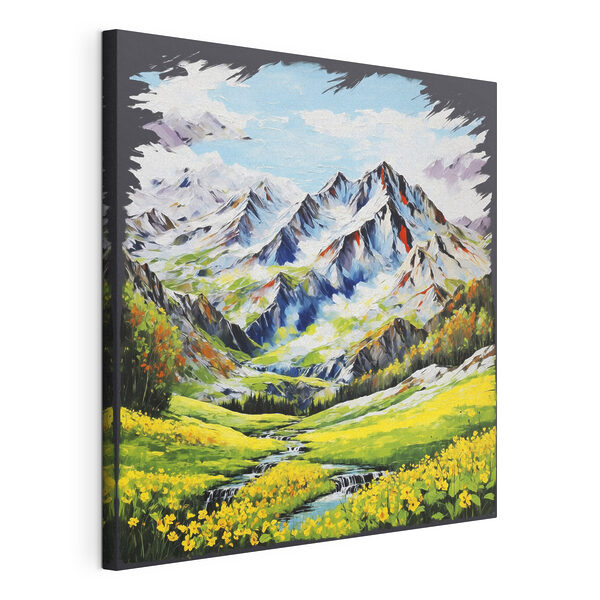 Tableaux Tableaux Peinture représentant une chaîne de montagnes (UGS : s48817)