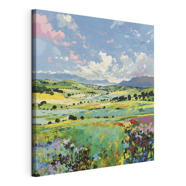 Tableaux Tableaux Peinture représentant un champ de fleurs (UGS : s48819)