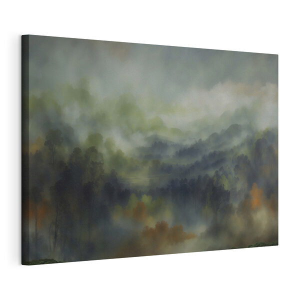 Tableaux Forêt brumeuse avec des arbres et des collines (UGS : s48821) Tableaux Tableaux Forêt brumeuse avec des arbres et des collines (UGS : s48821)