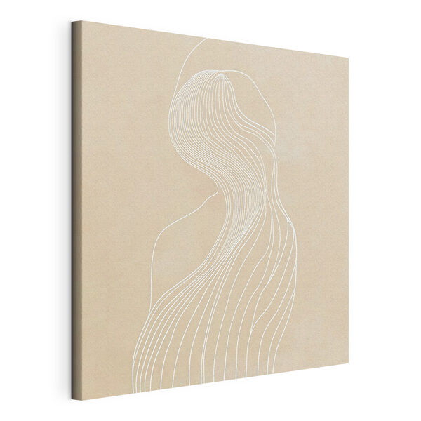 Tableaux Dessin au trait blanc représentant une femme (UGS : s48875) Tableaux Tableaux Dessin au trait blanc représentant une femme (UGS : s48875)