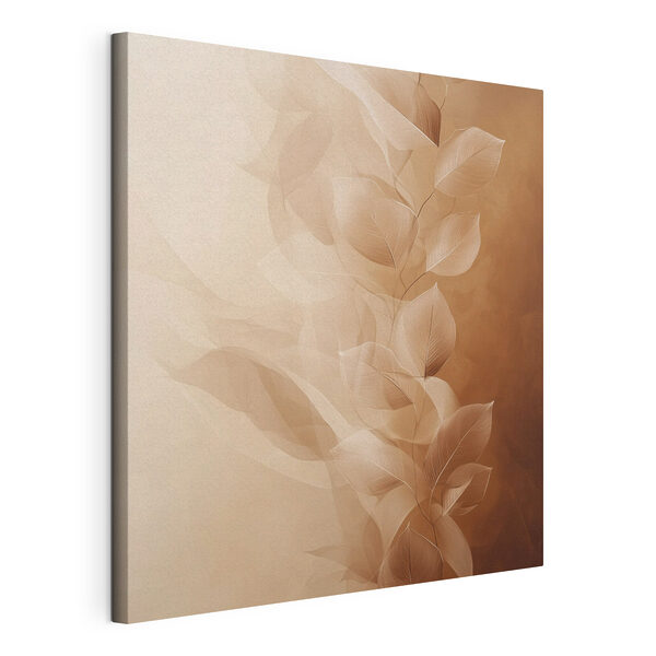 Tableaux Tableaux Des feuilles douces sur un fond chaleureux (UGS : s48891)