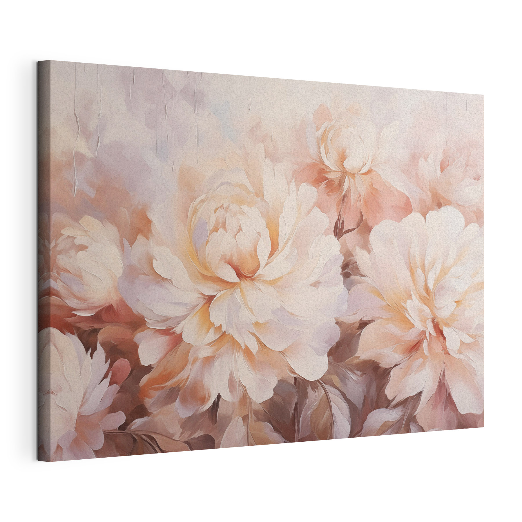 Painting of flowers on a wall Painting of flowers on a wall