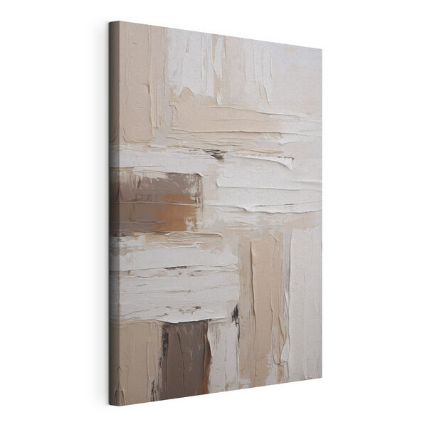 Tableaux De la peinture blanche et marron sur un mur (UGS : s48981) Tableaux Tableaux De la peinture blanche et marron sur un mur (UGS : s48981)