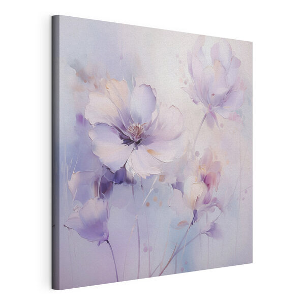 Tableaux Tableaux Peinture représentant des fleurs sur fond blanc (UGS : s48989)