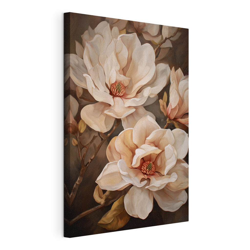 Painting of flowers on a branch Painting of flowers on a branch