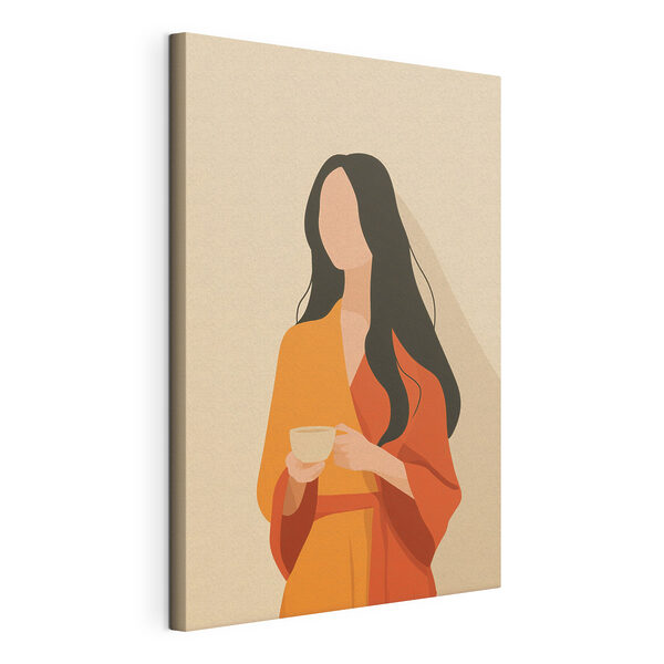 Tableaux Femme tenant une tasse (UGS : s49020) Tableaux Tableaux Femme tenant une tasse (UGS : s49020)
