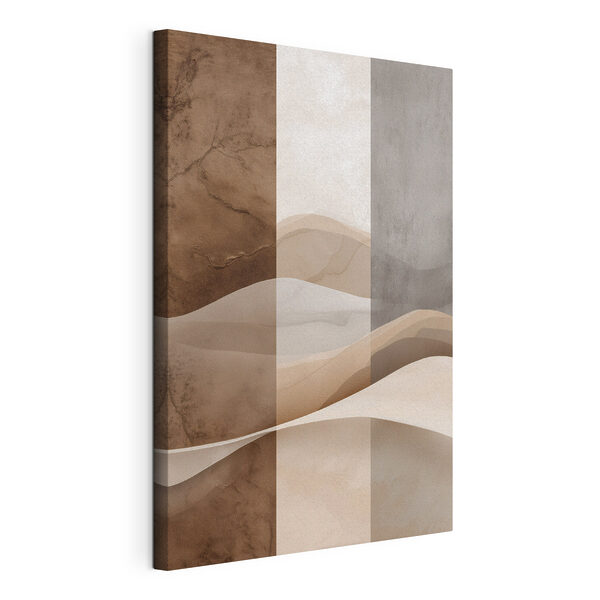 Tableaux Tableaux Des vagues douces aux teintes terreuses (UGS : s49040)