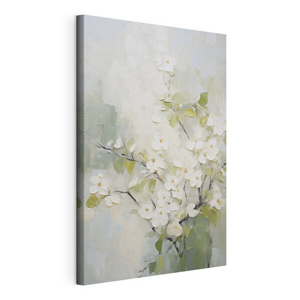 Tableaux Peinture représentant des fleurs blanches sur une branche (UGS : s49048) Tableaux Tableaux Peinture représentant des fleurs blanches sur une branche (UGS : s49048)