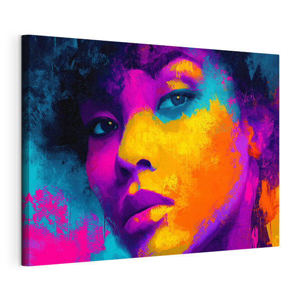 Tableaux Visage de femme recouvert de peinture colorée (UGS : s49083) Tableaux Tableaux Visage de femme recouvert de peinture colorée (UGS : s49083)