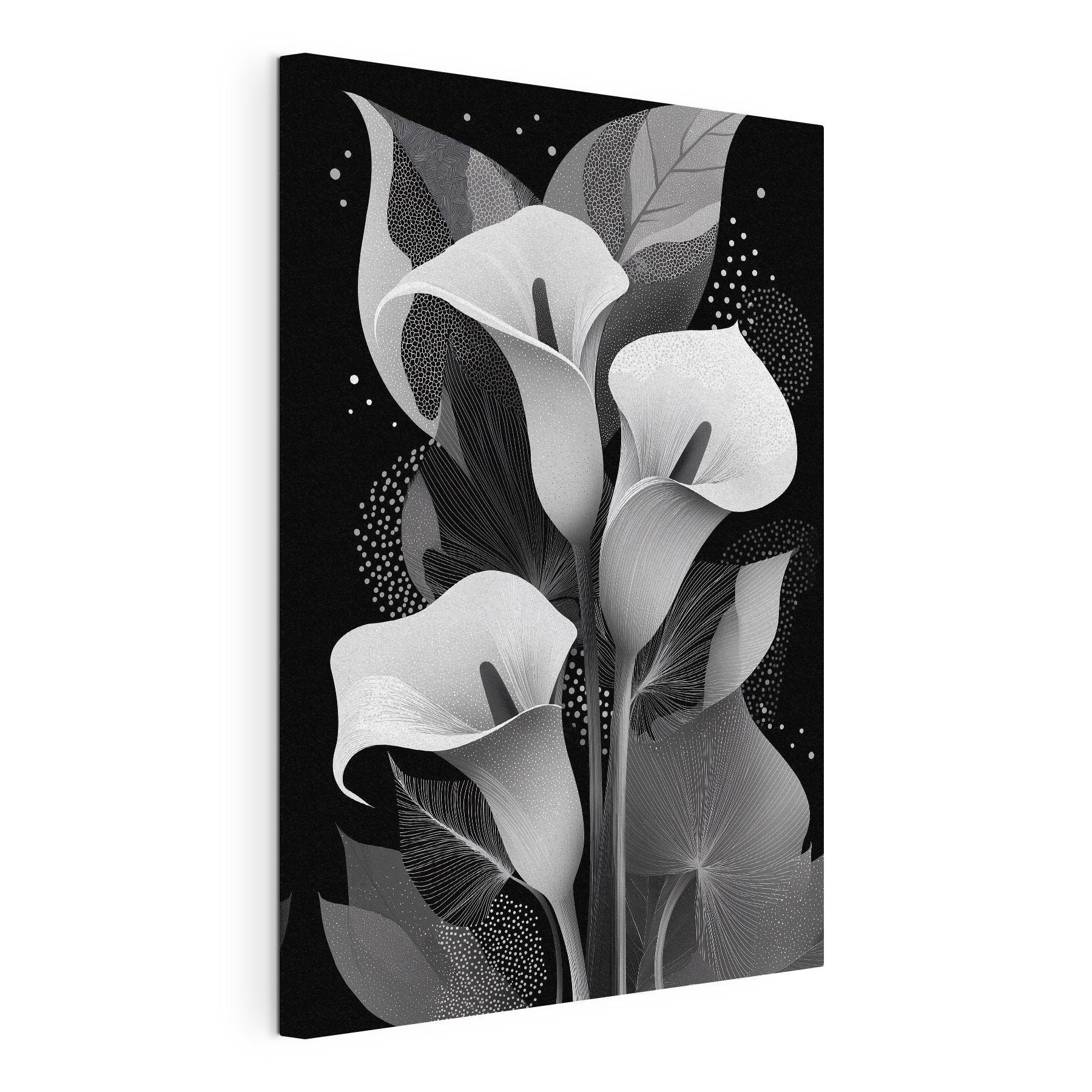 Des motifs floraux élégants sur fond sombre Des motifs floraux élégants sur fond sombre