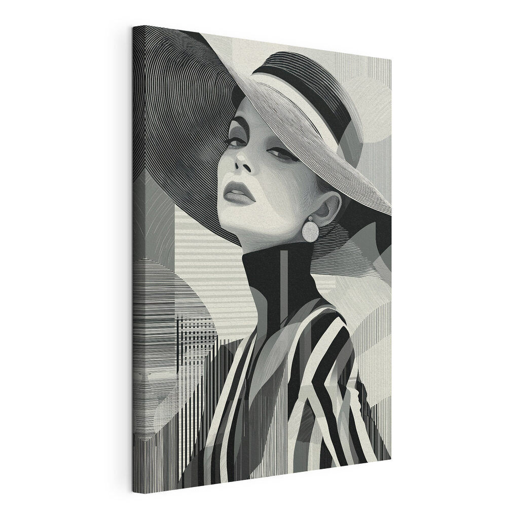 Femme portant un chapeau