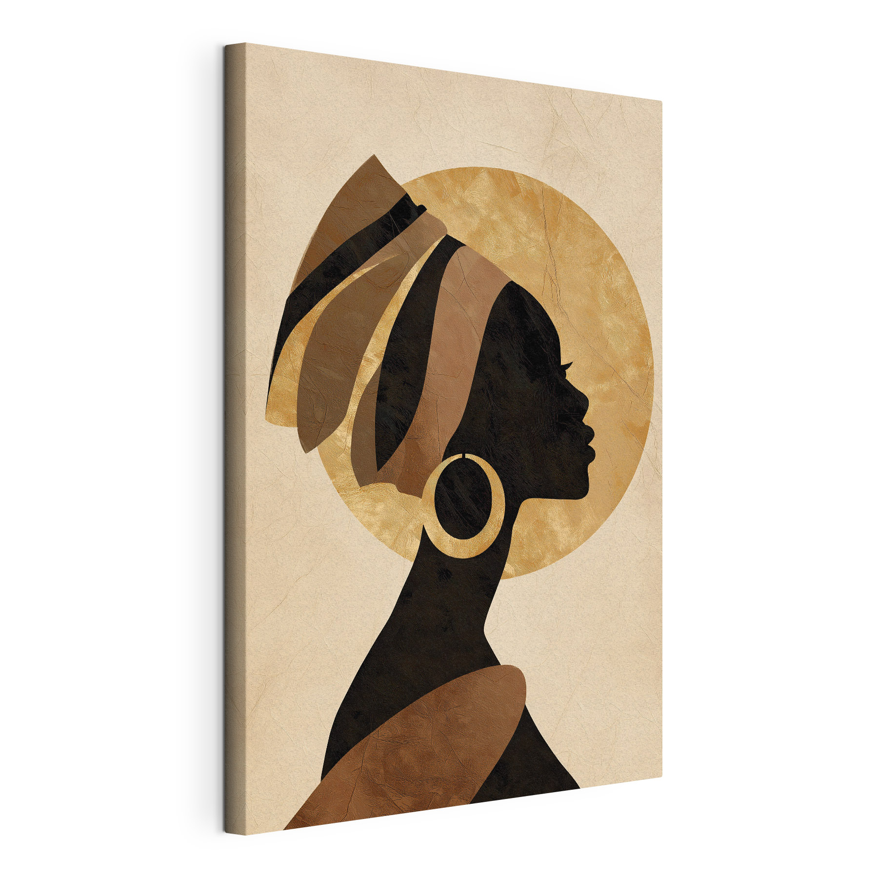 Profile of a woman with a turban Profile of a woman with a turban