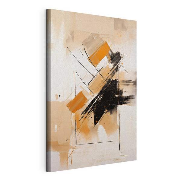Tableaux Peinture composée de noir et d'orange (UGS : s49108) Tableaux Tableaux Peinture composée de noir et d'orange (UGS : s49108)