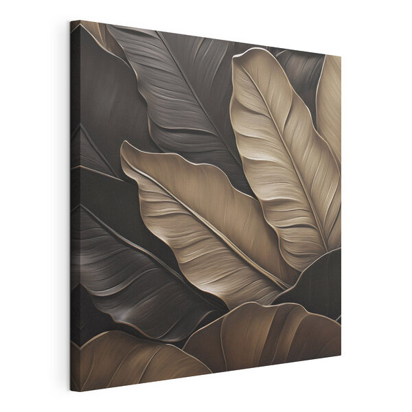 Ensemble de feuilles brunes et noires Tableaux Ensemble de feuilles brunes et noires