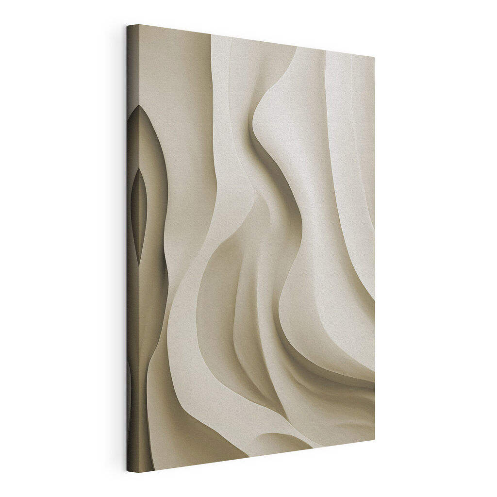 White wavy surface with curves White wavy surface with curves