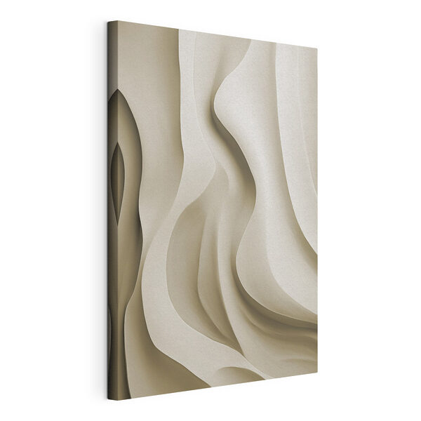 Tableaux Tableaux Surface blanche ondulée avec des courbes (UGS : s49150)