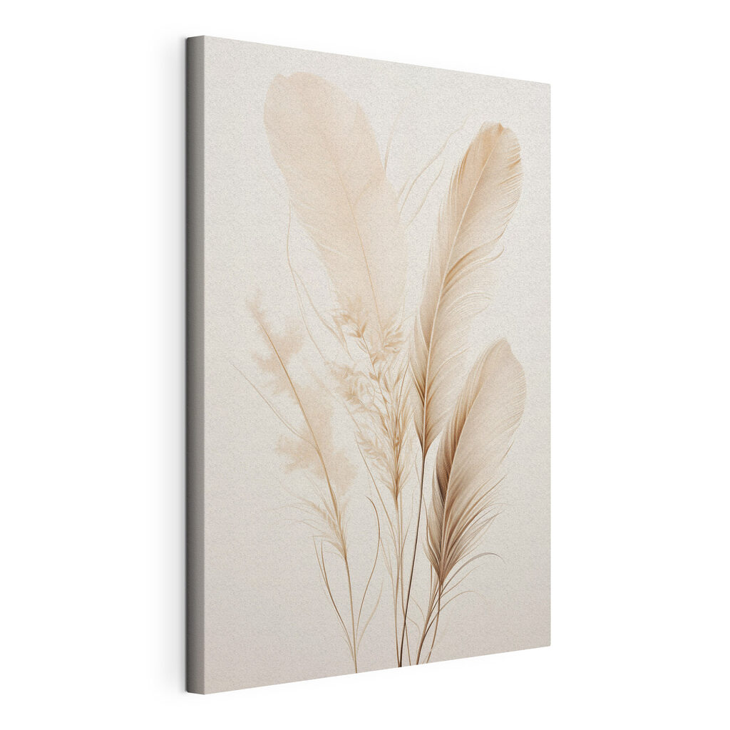 Delicate feathers in soft tones Delicate feathers in soft tones
