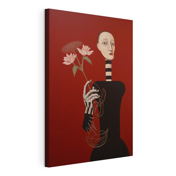 Tableaux Tableau représentant une femme tenant des fleurs (UGS : s49190) Tableaux Tableaux Tableau représentant une femme tenant des fleurs (UGS : s49190)