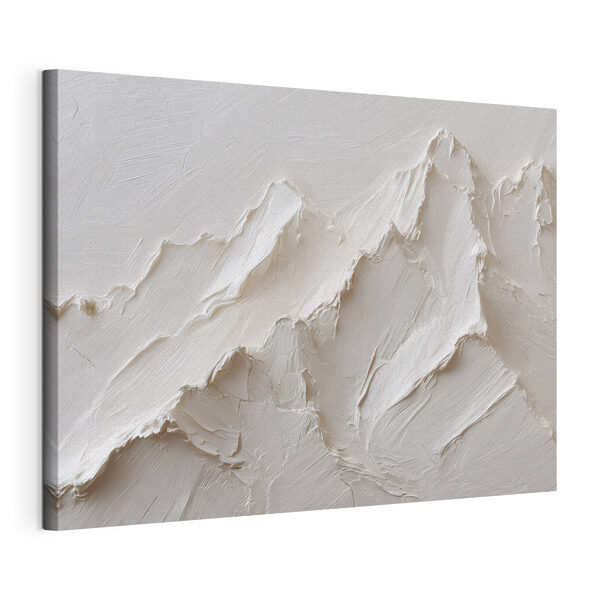 Une montagne blanche recouverte de quelques couches de neige Tableaux Une montagne blanche recouverte de quelques couches de neige