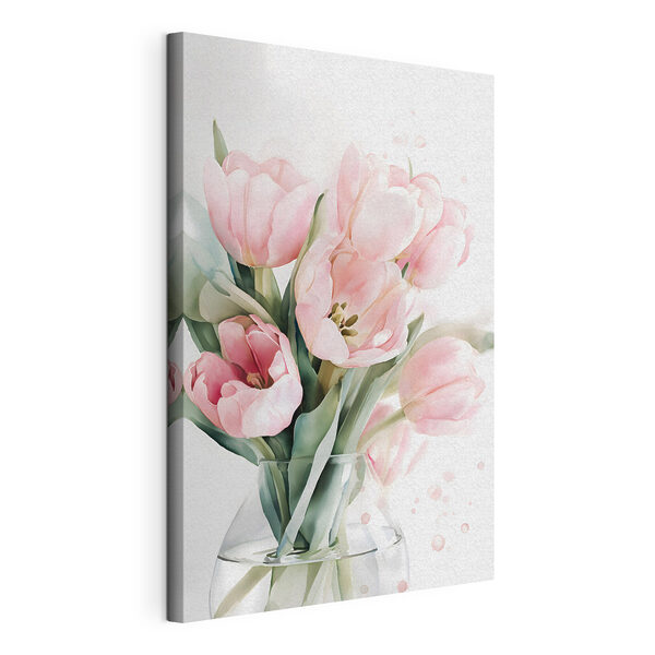 Tableaux Bouquet de tulipes rose pâle (UGS : s49225) Tableaux Tableaux Bouquet de tulipes rose pâle (UGS : s49225)