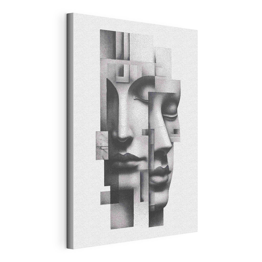 Face made out of dots