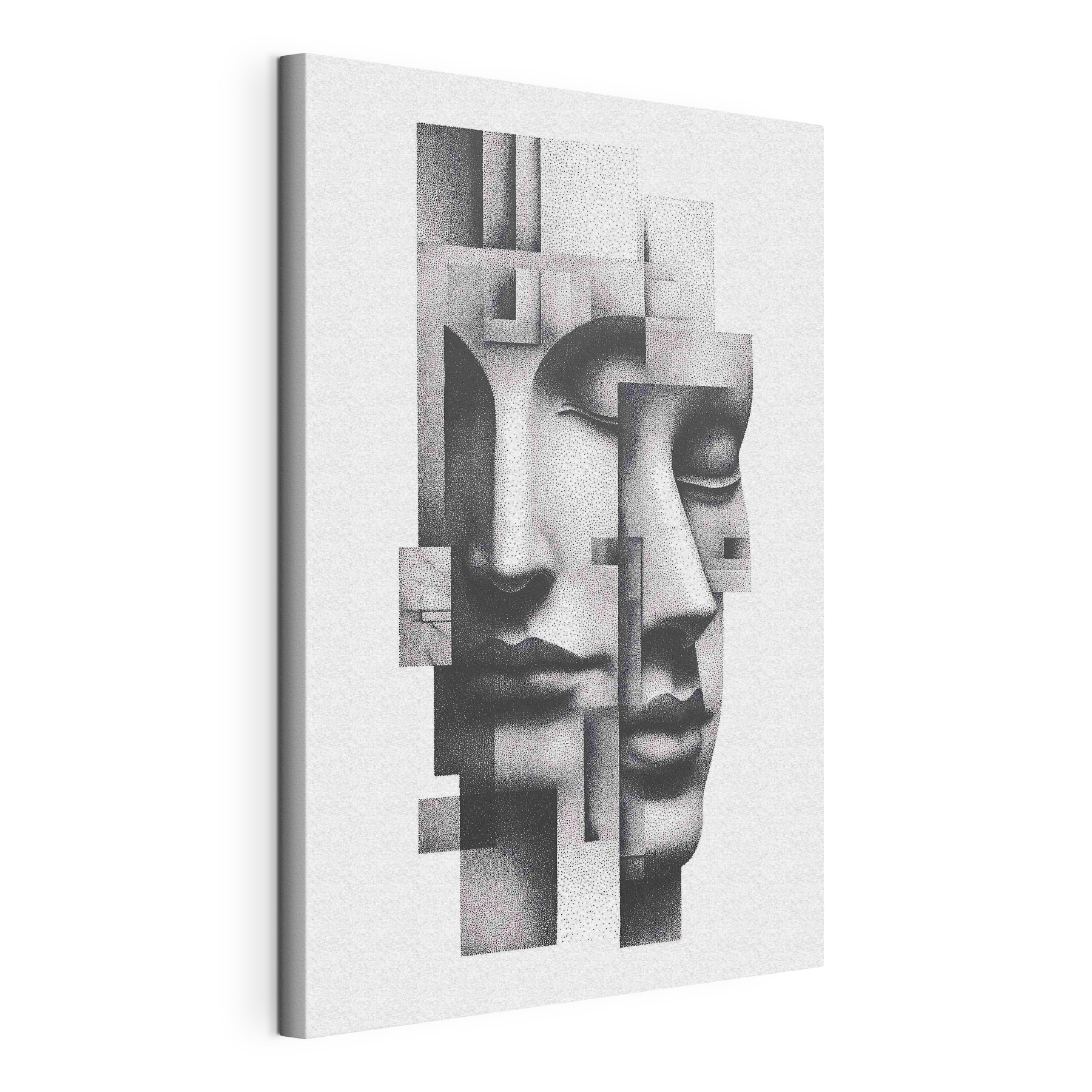 Face made out of dots