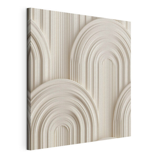 Tableaux Tableaux Mur blanc aux formes courbes (UGS : s49244)