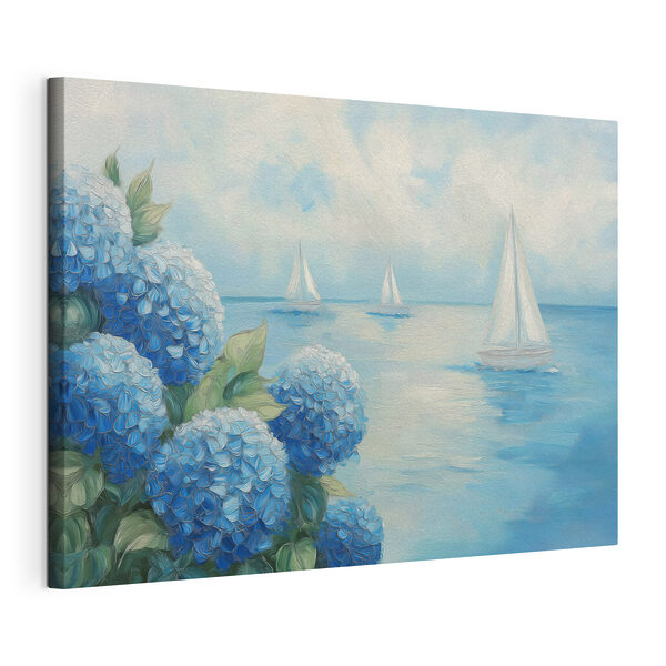 Tableaux Peinture représentant des fleurs et des voiliers sur l'eau (UGS : s49276) Tableaux Tableaux Peinture représentant des fleurs et des voiliers sur l'eau (UGS : s49276)