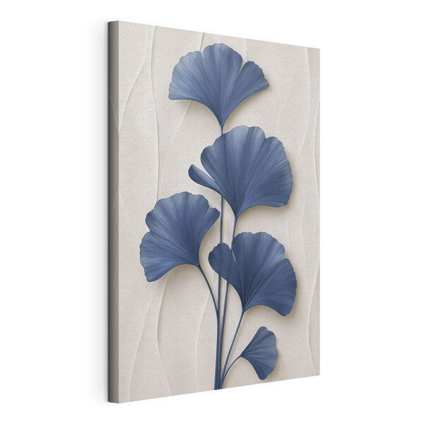Tableaux Tableaux Motif botanique raffiné dans les tons bleus (UGS : s49298)