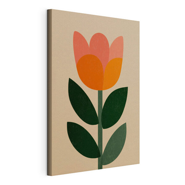 Tableaux Fleur avec des feuilles sur une tige (UGS : s49299) Tableaux Tableaux Fleur avec des feuilles sur une tige (UGS : s49299)